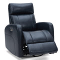 CHITA Genuine Leather Power Swivel Glider Recliner Chair for Adults, FSC Certified Electric Nursery Rocker Recliner Chair for Li