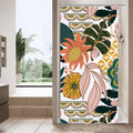 MitoVilla Floral Small Stall Shower Curtain 36 x 72, Boho Flower Narrow Half Size Chic Shower Curtains for Modern Bathroom Decor