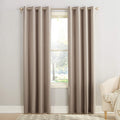 Sun Zero Barrow Energy Efficient Grommet Curtain Panel Pair 54 108
