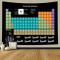 Periodic Table Tapestry, Educational Tapestry Science Chemistry Chart Tapestry for Teachers, Students, Periodic Table of Element