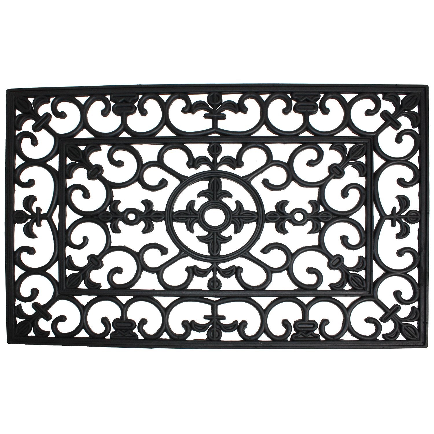 DII Rubber Doormats Collection All Weather, 24x36, Wrought Iron