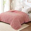 Whale Flotilla Fluffy Fleece Queen Size Blanket for Bed, Fuzzy Soft Cozy Exquisite Blankets with Decorative Jacquard Pattern for