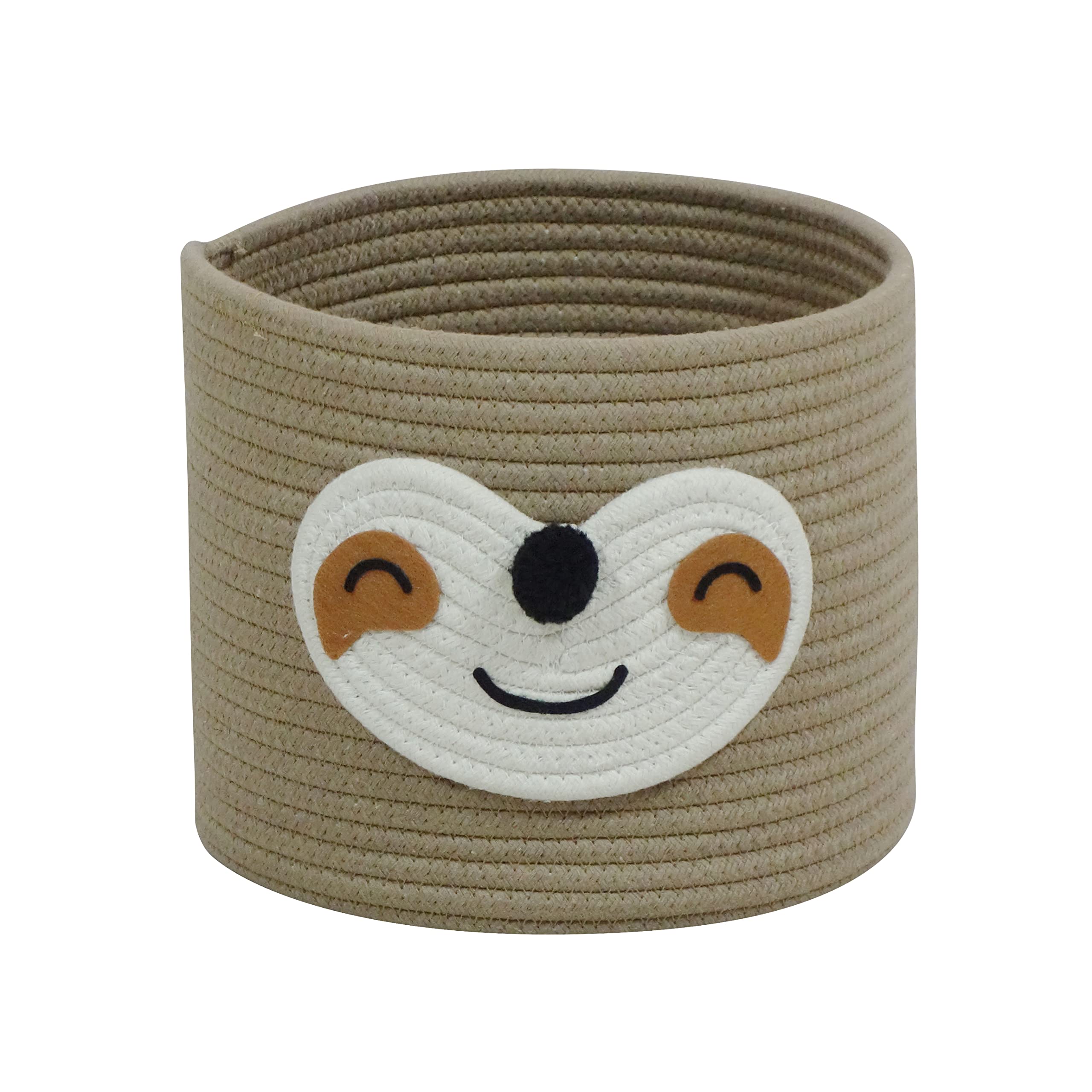 T&T Homewares Small Sloth Baskets for Baby Diaper Organizer, Nursery Storage, Nursery Room Decor, Kids Room Organizer, Pet Toy S