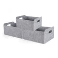 Welaxy Storage Baskets Collapsible Felt Storage bin Foldable Shelf Drawers Organizers Bins organizie Box with Handles for Kids T