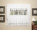 Todays Curtain Imperial Classic Drawn Cutwork Window Tier, 36-Inch, White