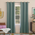 Sun Zero Easton Energy Saving Blackout Grommet Curtain Panel, 40 x 95, Mineral