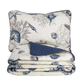 Brandream Coastal Seashell Beach Bedding Quilt Set Nautical Coverlet Set King Size 100% Cotton 3-Piece