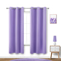 KOUFALL Lavender Curtains for Bedroom Girls 2 Panels Set Blackout Light Blocking Thermal Insulated Curtains for Teen Room Dorm V
