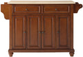 Crosley Furniture KF30001DCH Cambridge Kitchen Island with Natural Wood Top, 52, Classic Cherry