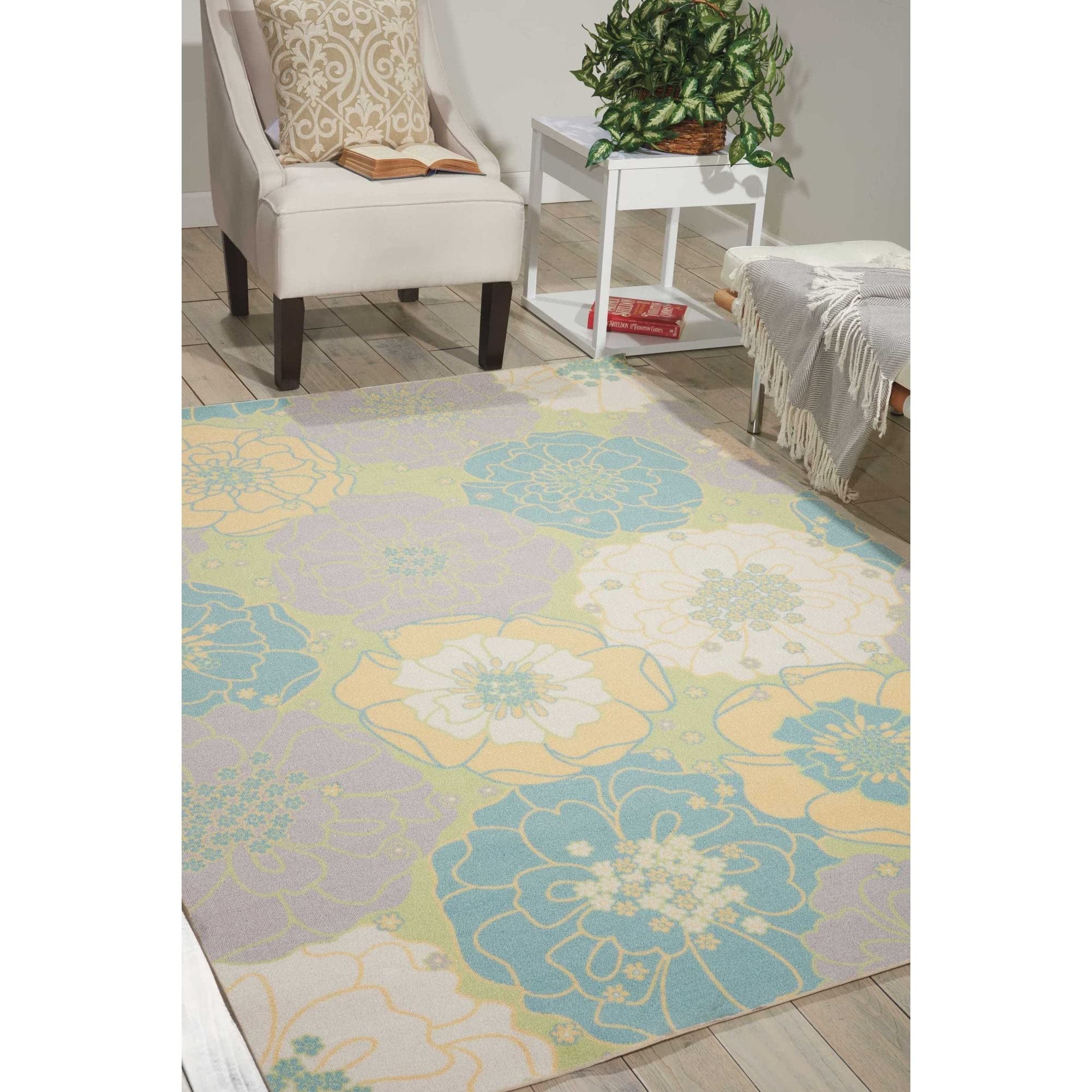 Nourison Home & Garden Indoor/Outdoor Area Rug Green/Rectangle/43 x 63