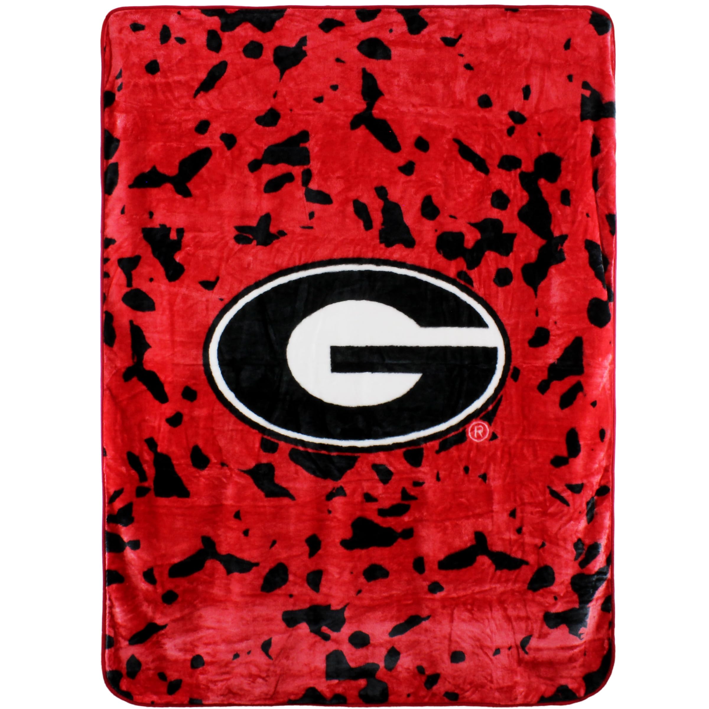College Covers Everything Comfy Georgia Bulldogs Soft and Warm Huge Raschel Throw Blanket, 86 x 63