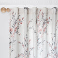 MYSKY HOME Curtains for Bedroom 63 Inch Long Linen Look Semi Sheer Not See Through Window Curtains & Drapes Farmhouse Patterned 