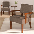 FAGAGA Accent Chair Set of 2 with Table, Living Room Chairs with Soft Seat & Armrests for Living Room Bedroom Reading Room Waiti