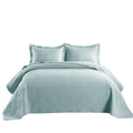 MarCielo 3-Piece 100% Cotton Oversized Bedspread Set Coverlet Set Lightweight Quilt Set Embroidery Farmhouse Bedding Set TF (TM 