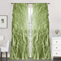 Sweet Home Collection 1 Pack Window Treatment Sheer Cascading Panel Vertical Ruffled Curtains in Many Sizes and Colors, 96 x 50,