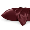 Bedsure Satin Pillowcase for Hair and Skin Queen - Burgundy Silky Pillowcase 2 Pack 20x30 Inches - Satin Pillow Cases Set of 2 w