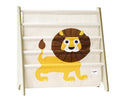 3 Sprouts Kids Book Rack - Space-Saving Bookshelf for Childrens Room - Toddler Bookcase Organizer, Book Shelf Ages 3+, Lion