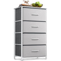 AODK Dresser for Bedroom with 4 Storage Drawers, Small Dresser Chest of Drawers Fabric Dresser with Sturdy Steel Frame, Dresser 