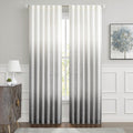 Central Park Ombre Window Curtain Panel Linen Gradient Print on Rayon Blend Fabric Backtab Rod Pocket Drapery Treatments for Liv