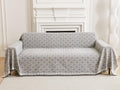 AIVIA Couch Cover Sheet Blanket, Oversized Reversible Covers for 3 Cushion Sofa, Large Furniture Decoration Slipcovers, L-Shape 