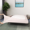 Box Spring Cover Queen Size - Jersey Knit & Stretchy Wrap Around 4 Sides Bed Skirt for Hotel & Home - Queen/Cal Queen, Pink