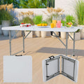 Folding Benches 6Ft Outdoor Dining Table, Portable Picnic Bench Fold Up Lightweight Party Benches, 6 Foot Folding Bench Outdoor 