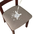 Genina Waterproof Seat Covers for Dining Room Chairs Covers Dining Chair seat Covers Kitchen Chair Covers slipcovers (Taupe, 6 P