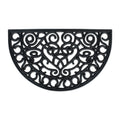 DII Rubber Doormats Collection All Weather, 18x30, Iron Heart