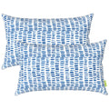 LVTXIII Outdoor Lumbar Pillow Covers ONLY, Patio Decorative, Fluffy Fade-Resistant Cushion Cases for Home Balcony and Garden, 12