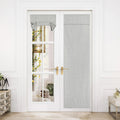 NICETOWN Sheer Linen Door Window Curtains Natural Linen Blended, Privacy French Door Curtains Thermal Insulated Covering for Pat