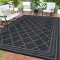 COZYLOOM Outdoor Plastic Straw Rug 9x18 ft Outdoor Reversible Rugs for Patio Waterproof Mat,Reversible Camping Rugs Plastic Stra
