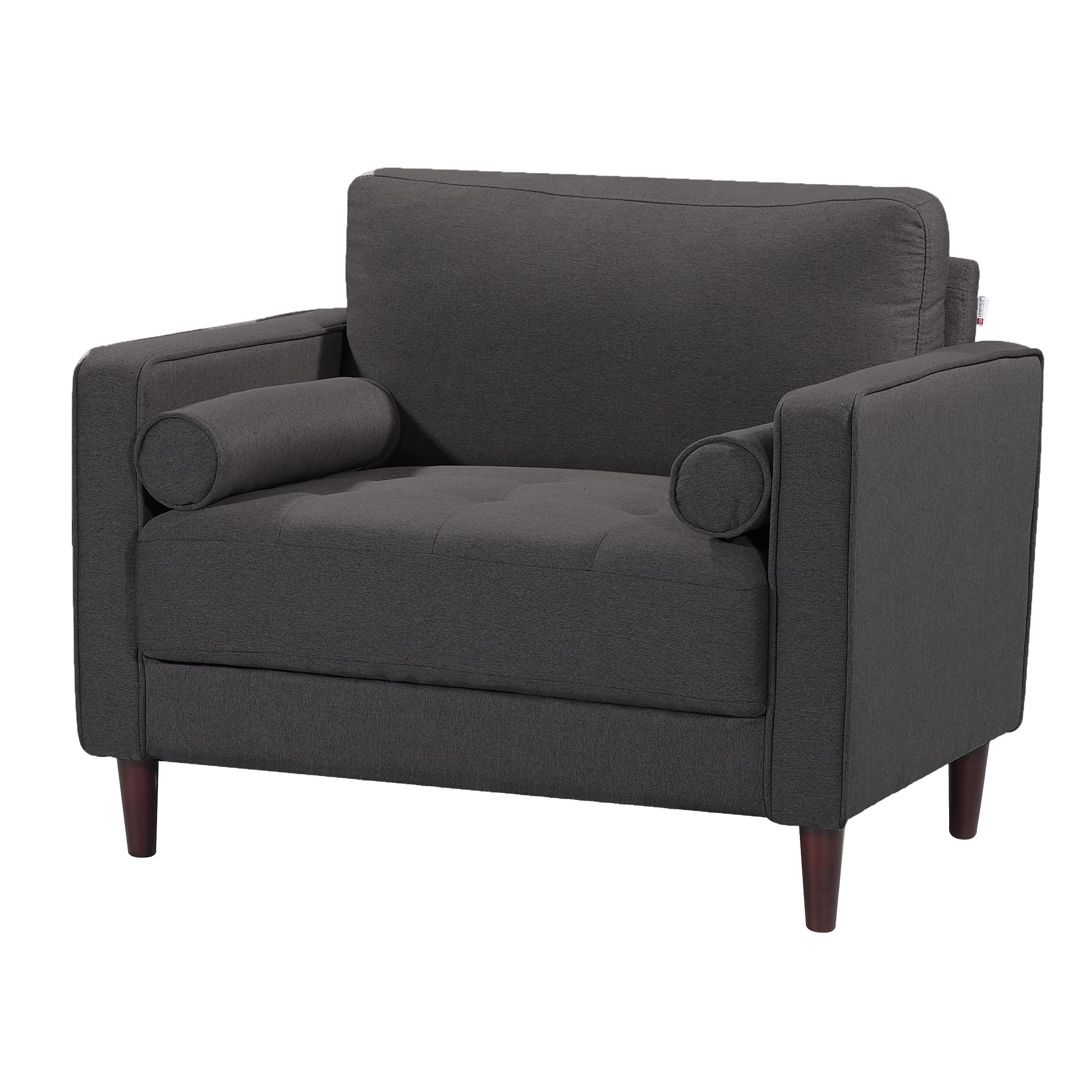 LifeStyle Solutions Arm Chair, 39.8 W x 31.1 D x 33.5 H, Heather Grey