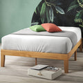 ZINUS Moiz Wood Platform Bed Frame, Wood Slat Support, No Box Spring Needed, Easy Assembly, Natural, Full