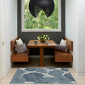 Nourison Garden Oasis Blue 2 x 4 Area Rug - Easy Cleaning, Non Shedding, Bed Room, Living Room, Dining Room, Kitchen (2 x 4)