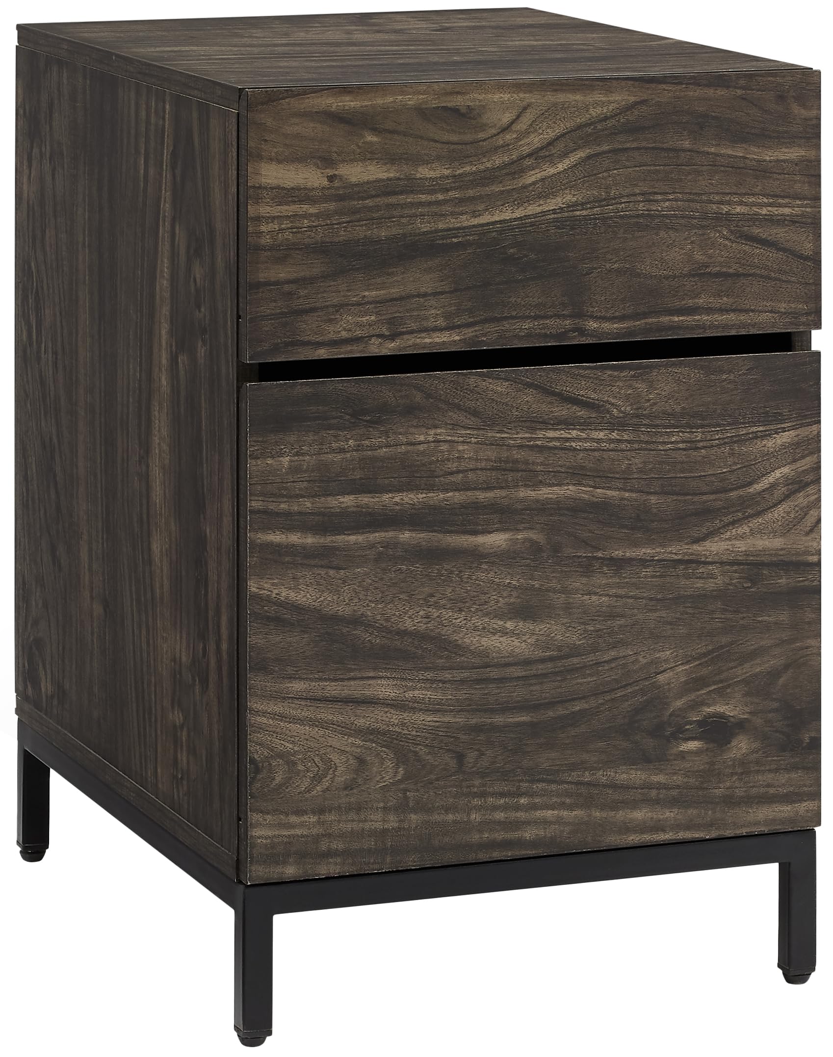 Crosley Furniture Jacobsen File Cabinet for Home Office Organization and Filing Storage, Brown