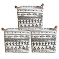 KRLIFCSL 3 Pieces 13 Inch Square Storage Bin, Fabric Folding Storage Baskets with Handles, Storage Organizer for kids Toy & Bab