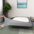 Box Spring Cover Queen Size - Jersey Knit & Stretchy Wrap Around 4 Sides Bed Skirt for Hotel & Home, Soft & Wrinkle Free - Queen