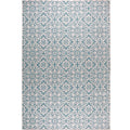 Nicole Miller New York Patio Country Danica Transitional Geometric Indoor/Outdoor Area Rug, Blue/Grey, 311x52