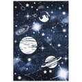 SAFAVIEH Carousel Kids Collection Area Rug - 10 x 14, Dark Blue & Light Blue, Non-Shedding & Easy Care, Ideal for High Traffic