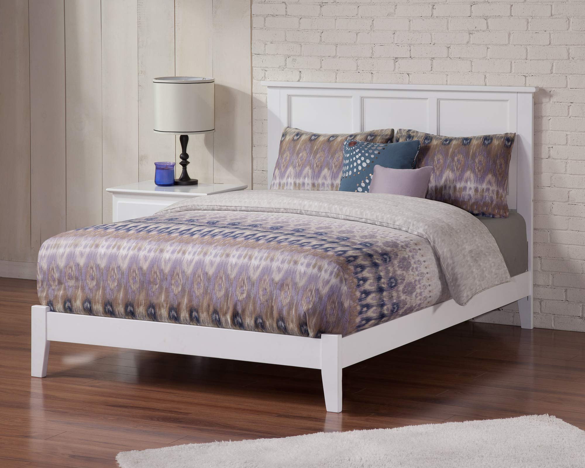 AFI, Madison Full Foundation Bed, White