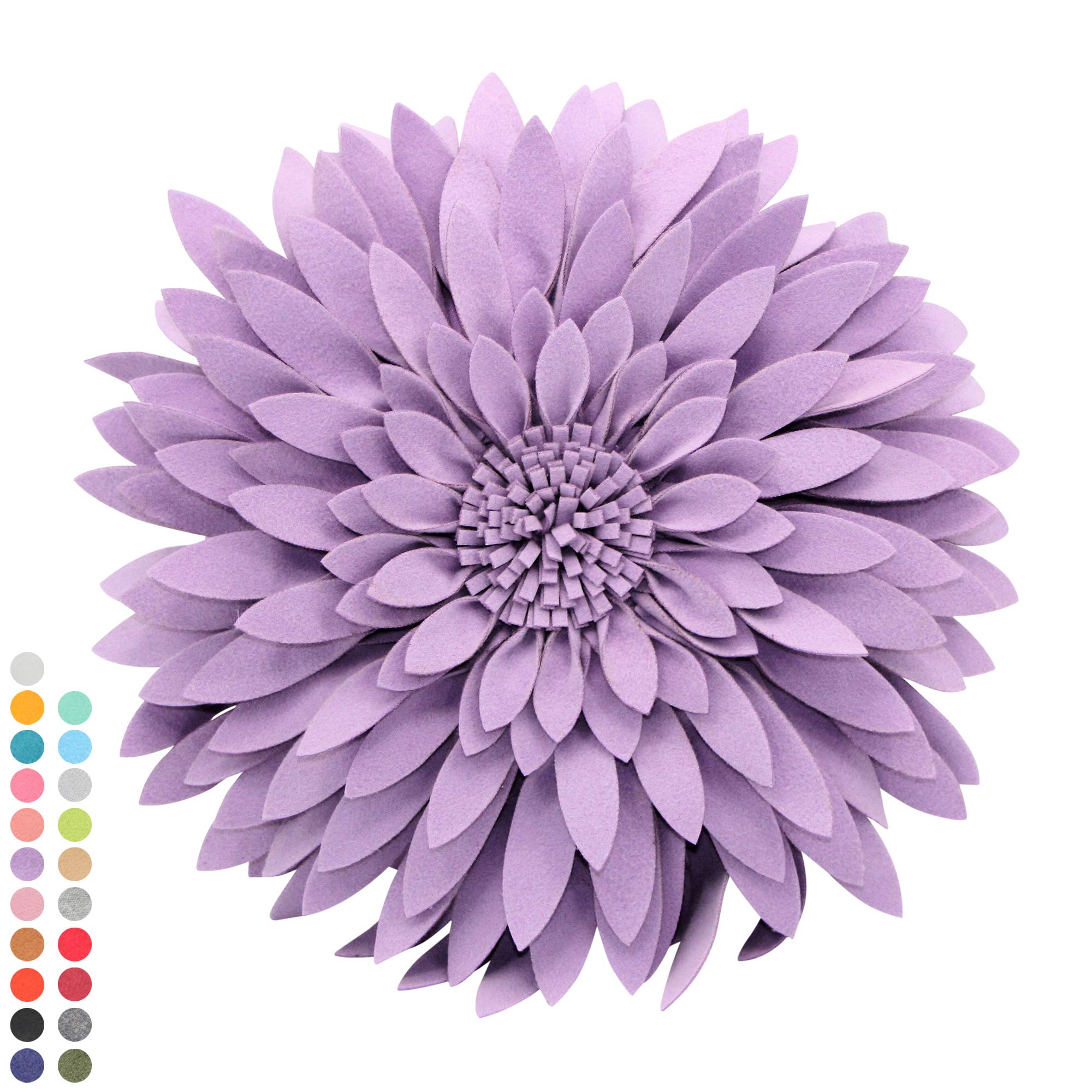 Contempo Lifestyles Flower Decorative Pillow - 3D Daisy Flower Pillow, Sunflower Throw Pillow -14.5 x 13 inch Round Decor Pillow