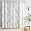 Full Blackout Sliding Glass Door Curtain 8ft Tree Branch Print Patio Door Curtain 96inches Thermal Insulated Energy Efficient Ex