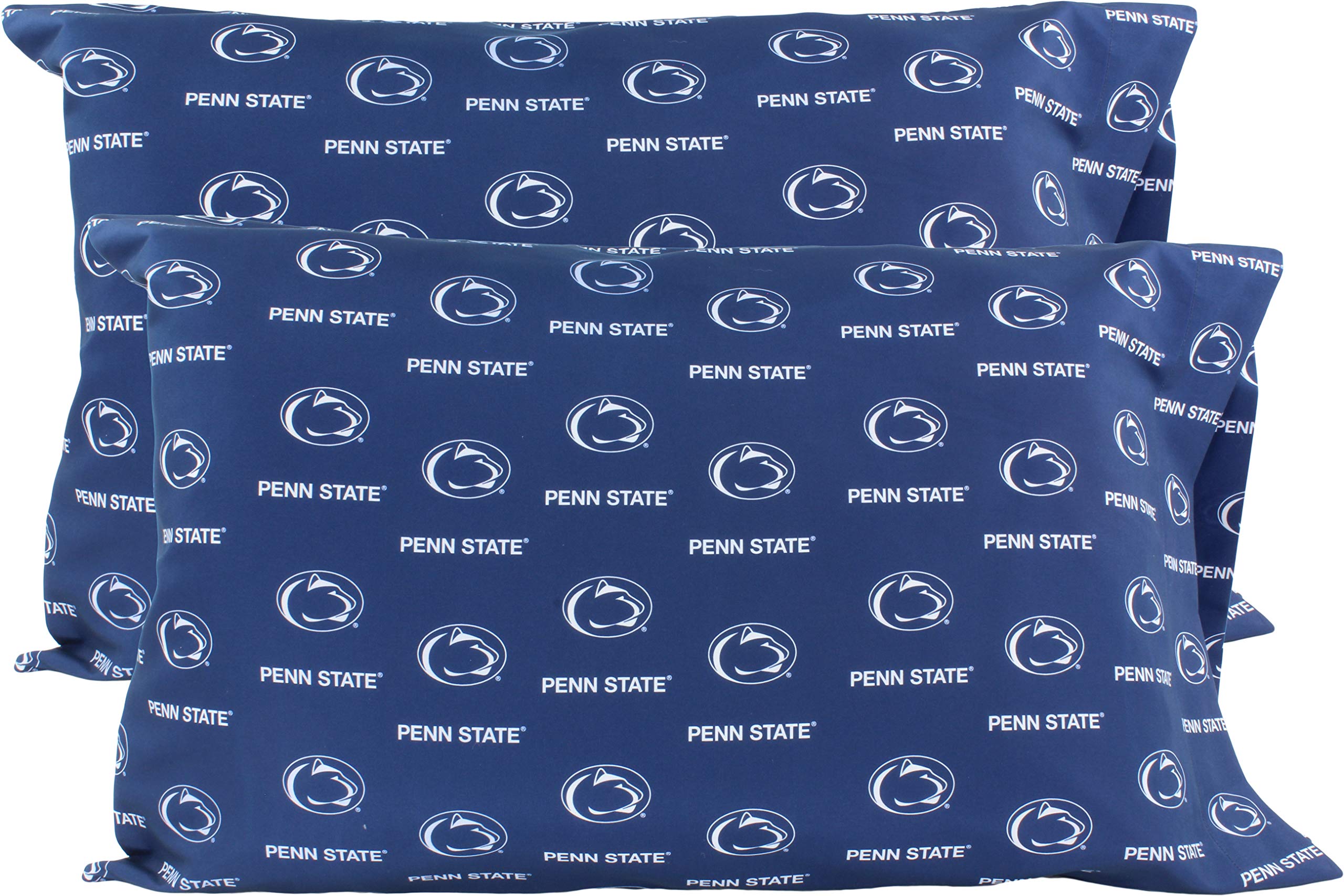 College Covers Everything Comfy Penn State Nittany Lions Pillowcase Pair, King, 20 x 40, Includes 2 King Pillowcases