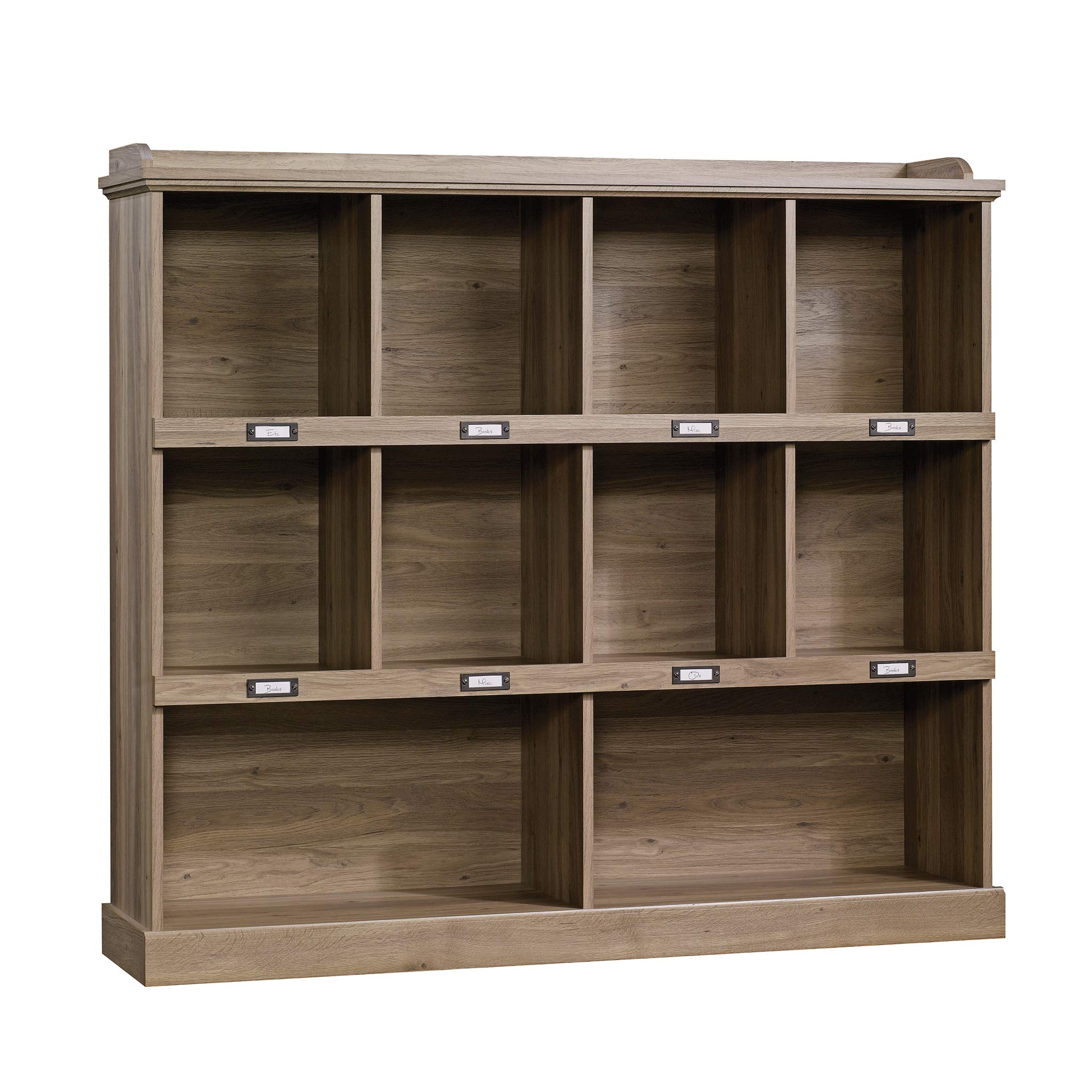Sauder Barrister Lane Cubby Bookcase/ Book Shelf for Storage and Display, Salt Oak finish