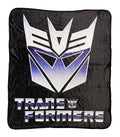 Transformers Hasbro Decepticon Symbol 80s Cartoon Printed Plush Throw Blanket