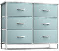 Sorbus Dresser with 6 Drawers - Furniture Storage Tower Unit for Bedroom, Hallway, Closet, Office Organization - Steel Frame, Wo