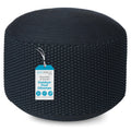 BIRDROCK HOME Outdoor Pouf Ottoman | Hand Woven Waterproof Foot Stool with Bead Bag Filling | Boho Foot Rest for Patio, Living R