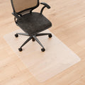 Naturei Chair Mat for Hard Floors- 48  x 30 , Office Floor Mat for Rolling Chairs, Clear Plastic Desk Chair Mat, Easy Glide, Und