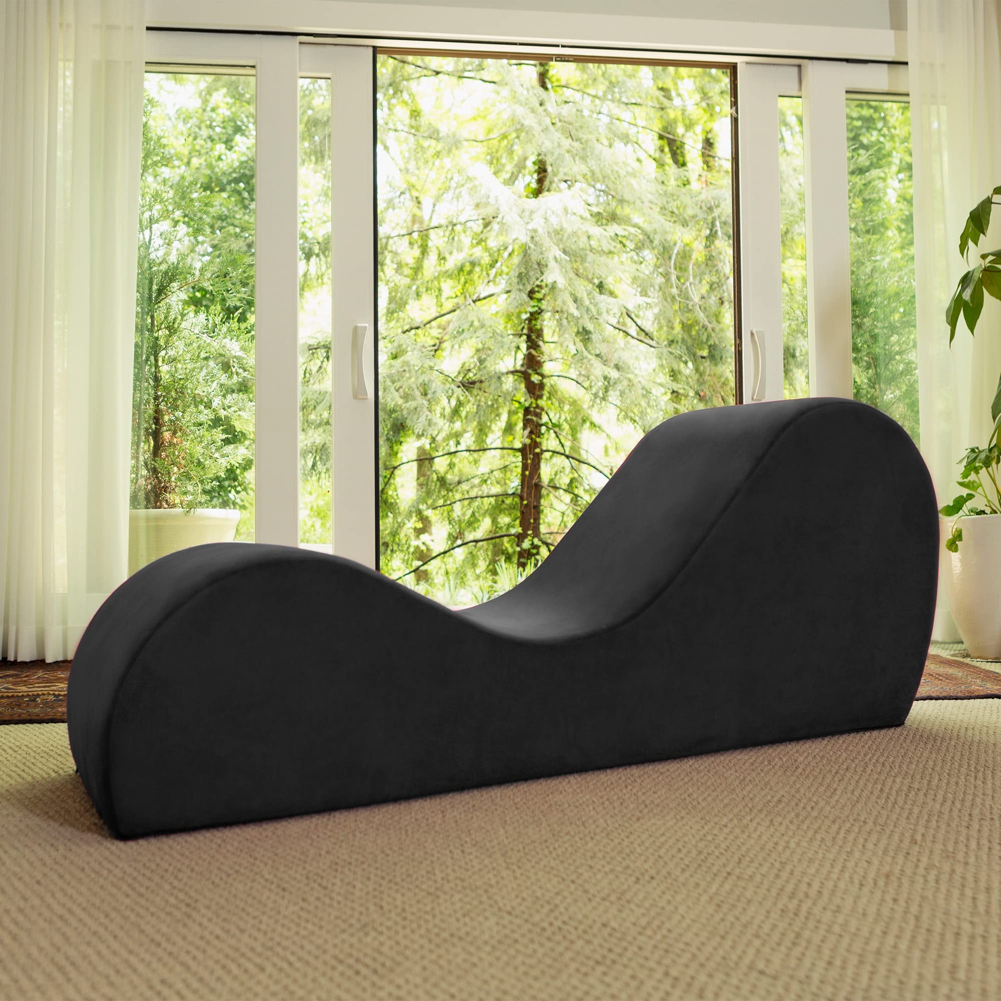 Avana Sleek Chaise Lounge for Yoga - Made in The USA - Great for Stretching, Relaxation, Exercise & More, 60D x 18W x 26H Inch, 