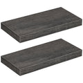 HOOBRO Floating Shelves, Wall Shelf Set of 2, 15.7 Inch Hanging Shelf with Invisible Brackets, for Wall Decor in Bathroom, Bedro
